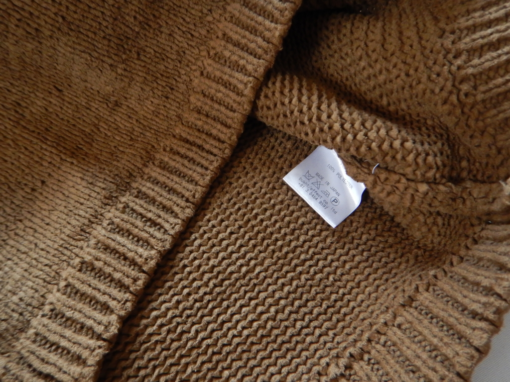 bukht fake suede knit pullover　ブフト　フェイクスエードニットプルオーバー