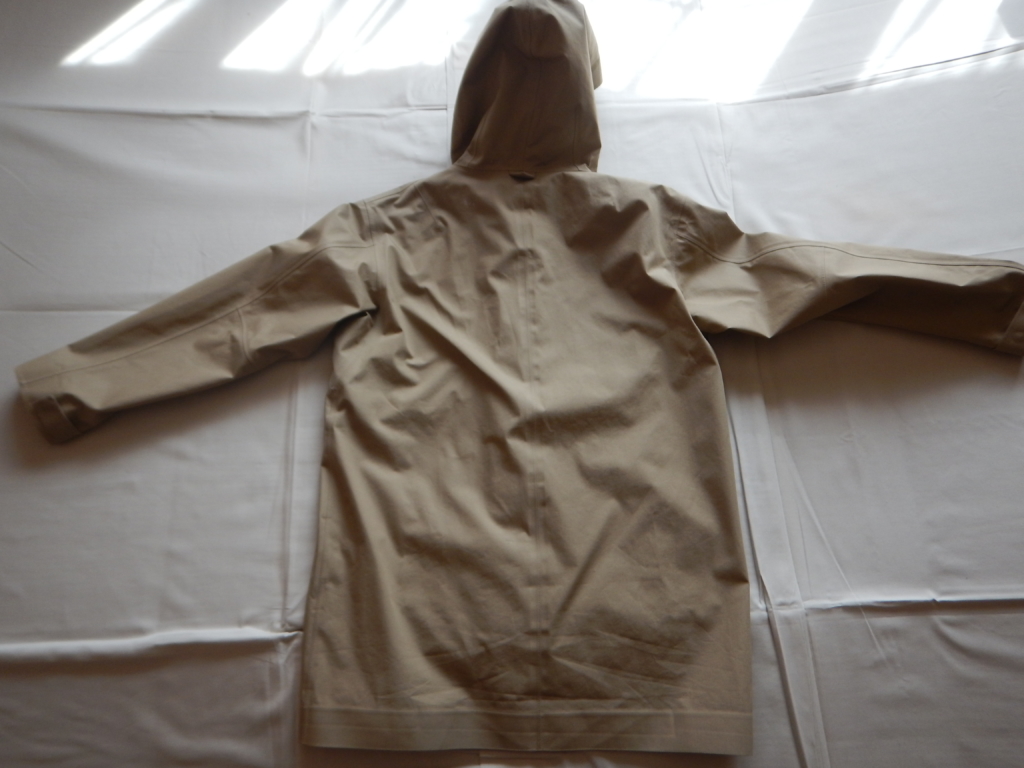 nanamica GORE-TEX hooded coat beige Ssize ナナミカ　ゴアテックスフードコート